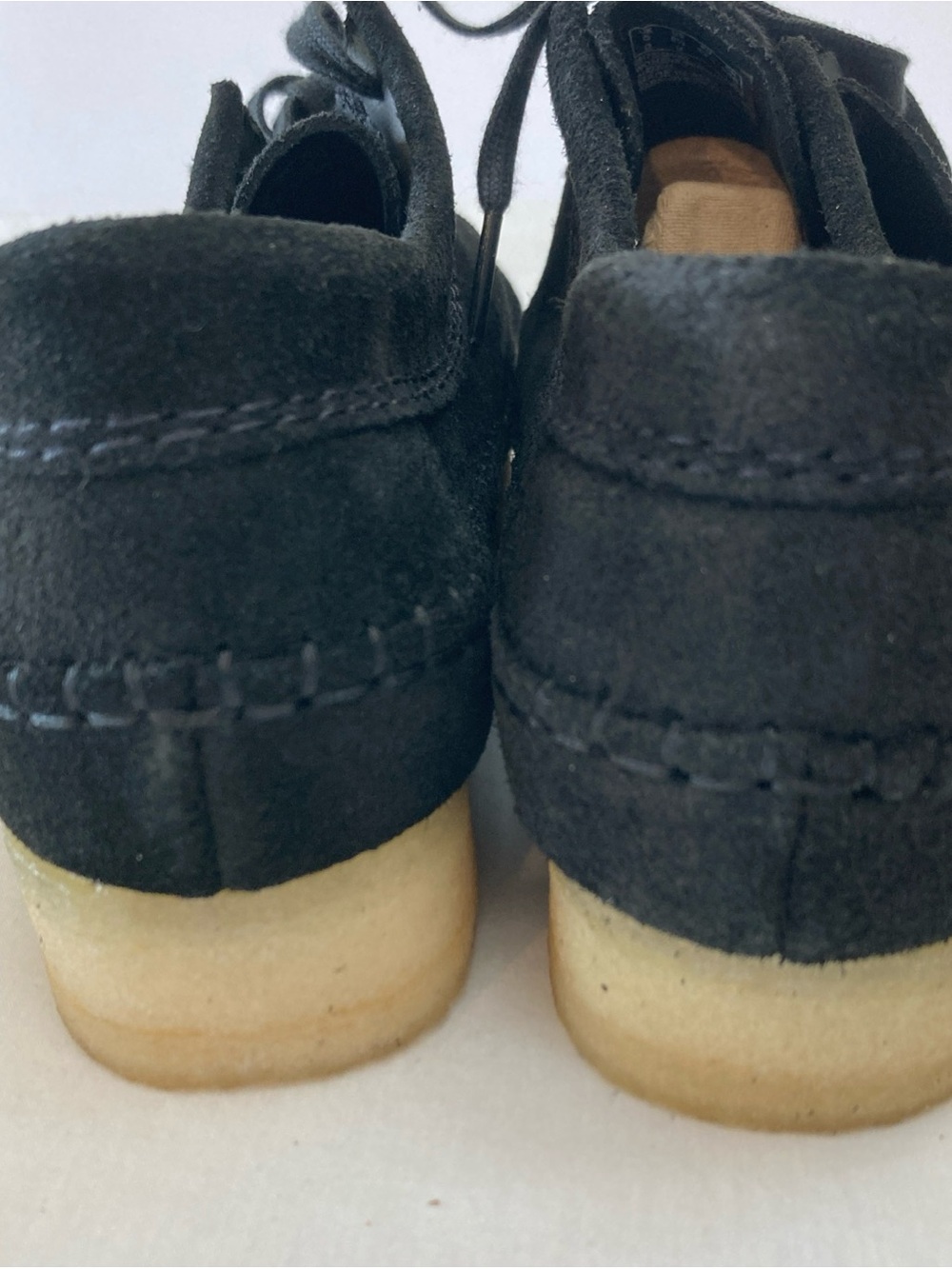 Clarks Women’s Weaver Black Suede Lace-Up Casual Shoes 8.5M - Picture 9 of 14